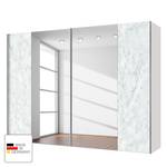 Zweefdeurkast Cando Marmer look/Spiegelglas - Breedte: 300 cm - 2 deuren