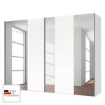 Schwebetürenschrank Cando Polarweiß / Spiegelglas - Breite: 250 cm - 2 Türen
