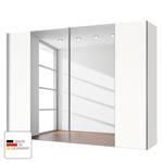 Schwebetürenschrank Cando Polarweiß / Spiegelglas - Breite: 300 cm - 2 Türen