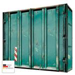 Armoire à portes coulissantes Yorkton Vert turquoise - Largeur : 250 cm