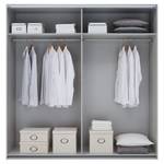 Armoire à Â portes coulissantes Dassow Blanc - Largeur : 202 cm - 2 porte