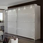 Armoire à portes coulissantes Dubai II Blanc alpin - Largeur : 250 cm - Avec cadre passepartout