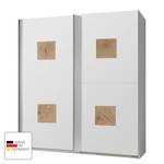 Schwebetürenschrank Graz Weiß - Holzwerkstoff - 180 x 198 x 64 cm
