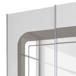 Armoire à portes coulissantes Greding Blanc alpin / Gris sable - Largeur : 181 cm - 2 porte