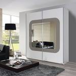 Armoire à portes coulissantes Greding Blanc alpin / Gris sable - Largeur : 181 cm - 2 porte