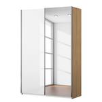 Armoire à portes coulissantes KiYDOO II Blanc brillant / Imitation chêne de Riviera - 136 x 210 cm - Basic