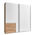 Schwebetürenschrank level 36A Beige - Weiß - Holzwerkstoff - 200 x 236 x 58 cm