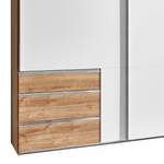 Schwebetürenschrank level 36A Beige - Weiß - Holzwerkstoff - 200 x 236 x 58 cm