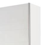 Armoire à portes coulissantes Lorca Blanc alpin / Blanc brillant - Largeur : 181 cm