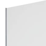 Armoire à portes coulissantes Loriga Blanc alpin / Verre noir - Largeur : 218 cm