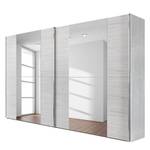 Schuifdeurkast Madrid wit eikenhouten look - Breedte: 300 cm - Zonder passe-partout lijst