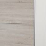 Armoire à portes coulissantes Medley Blanc alpin / Imitation chêne brut de sciage - Largeur x hauteur : 225 x 236 cm - 2 portes