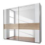 Schwebetürenschrank Montreal Alpinewit/San Remo eikenhouten look - 300cm (2-deurs) - Breedte: 300 cm