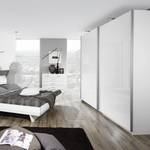 Armoire portes coulissantes Park Avenue Blanc alpin / Blanc brillant - Largeur : 270 cm
