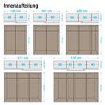 Schwebetürenschrank Quadra II Buche Dekor - 315 x 210 cm