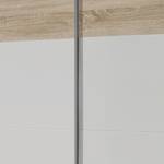 Armoire à portes coulissantes Quadra I Imitation chêne de Sonoma / Blanc alpin - 136 x 210 cm