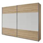 Schuifdeurkast Quadra I Sonoma eikenhouten look/alpinewit - 136 x 210 cm