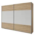 Armoire à portes coulissantes Quadra I Imitation chêne de Sonoma / Blanc alpin - 226 x 210 cm