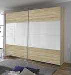 Armoire à portes coulissantes Quadra I Imitation chêne de Sonoma / Blanc - 136 x 230 cm