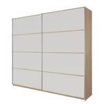 Armoire à portes coulissantes Quadra II Imitation chêne de Sonoma / Blanc alpin - 136 x 230 cm