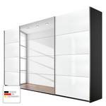 Schwebetürenschrank Quadra (Spiegel) Weiß / Graumetallic - 315 x 210 cm - 1 Spiegeltür