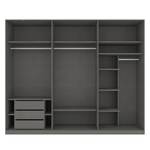 Schwebetürenschrank SKØP Hochglanz Weiß / Graphit - 270 x 222 cm - 3 Türen - Classic