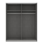 Schwebetürenschrank SKØP Graphit / Eiche Sonoma Dekor - 181 x 222 cm - 2 Türen - Basic