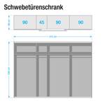 Schwebetürenschrank SKØP 315 x 236 cm - 3 Türen - Classic