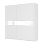 Armoire à portes coulissantes Skøp Blanc alpin / Verre blanc - 225 x 236 cm - 2 porte - Basic