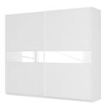 Schwebetürenschrank SKØP Alpinweiß / Glas Weiß - 270 x 236 cm - 2 Türen - Basic