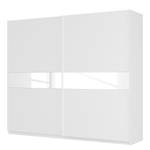 Armoire à portes coulissantes Skøp Blanc alpin / Verre blanc - 270 x 236 cm - 2 porte - Confort