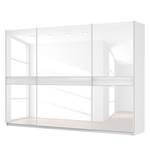 Schwebetürenschrank SKØP Alpinweiß / Glas Weiß - 315 x 222 cm - 3 Türen - Premium
