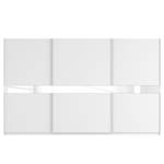 Armoire à portes coulissantes Skøp Blanc alpin / Verre blanc - 360 x 222 cm - 3 portes - Premium