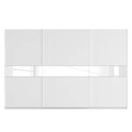 Armoire à portes coulissantes Skøp Blanc alpin / Verre blanc - 360 x 236 cm - 3 portes - Basic