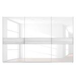 Schwebetürenschrank SKØP Alpinweiß / Glas Weiß - 360 x 236 cm - 3 Türen - Basic