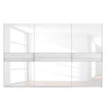 Schwebetürenschrank SKØP Alpinweiß / Glas Weiß - 360 x 236 cm - 3 Türen - Classic