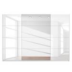 Schwebetürenschrank SKØP Alpinweiß / Hochglanz Weiß Spiegelglas - 315 x 222 cm - 3 Türen - Comfort