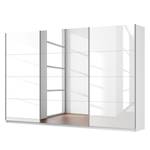 Schwebetürenschrank SKØP Alpinweiß / Hochglanz Weiß Spiegelglas - 360 x 236 cm - 3 Türen - Basic