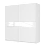 Armoire à portes coulissantes Skøp Blanc alpin / Verre mat blanc - 225 x 236 cm - 2 porte - Basic