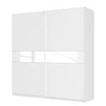 Armoire à portes coulissantes Skøp Blanc alpin / Verre mat blanc - 225 x 236 cm - 2 porte - Confort