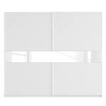 Armoire à portes coulissantes Skøp Blanc alpin / Verre mat blanc - 270 x 236 cm - 2 porte - Basic