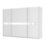 Schwebetürenschrank SKØP Alpinweiß / Mattglas Weiß / Glas Weiß - 315 x 222 cm - 3 Türen - Comfort