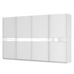 Schwebetürenschrank SKØP Alpinweiß / Mattglas Weiß Glas - 360 x 222 cm - 4 Türen - Basic