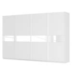 Armoire à portes coulissantes Skøp Blanc alpin / Verre mat blanc - 360 x 236 cm - 4 portes - Classic