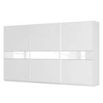 Schwebetürenschrank SKØP Alpinweiß / Mattglas Weiß Glas - 405 x 236 cm - 3 Türen - Comfort