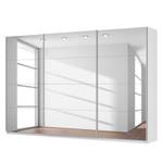 Schwebetürenschrank SKØP Alpinweiß / Spiegelglas - 360 x 236 cm - 3 Türen - Comfort