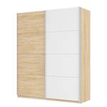 Armoire à portes coulissantes Skøp Imitation chêne de Sonoma / Blanc alpin - 181 x 222 cm - 2 porte - Confort