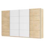 Armoire à portes coulissantes Skøp Imitation chêne de Sonoma / Blanc alpin - 360 x 222 cm - 4 portes - Confort