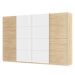 Armoire à portes coulissantes Skøp Imitation chêne de Sonoma / Blanc alpin - 360 x 236 cm - 4 portes - Confort