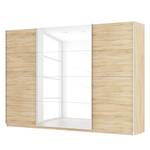 Schwebetürenschrank SKØP Eiche Sonoma Dekor / Hochglanz Weiß - 315 x 222 cm - 3 Türen - Comfort